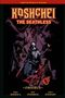 "Koshchei The Deathless" und "Omnibus". Illustration eines Kriegers, umgeben von düsteren Kreaturen., Buch