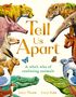 Text: "Tell Us Apart: A who's who of confusing animals" von Lucy Thorn und Lucy Rose. Viele Tiere bunt illustriert.