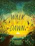 "Cover Coming Soon. A Walk in Dawn. Alice Hemming, Elin Manon." Auf orangem Hintergrund, zentrierte weiße Schrift., Buch