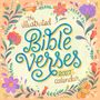 Text: "the illustrated Bible Verses 2027 calendar". Bunte, florale Illustration von Blumen und Blättern umrahmt den Text., Kalender