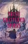 "THESE SHATTERED SPIRES" und "CASSIDY ELLIS SALTER" vor einem mystischen Schloss im Hintergrund. Illustration.