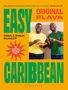 „EASY CARIBBEAN“, „ORIGINAL FLAVA“. Zwei Männer, lächelnd, halten eine Platte mit Gebäck., Buch