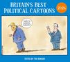 Text: „Britain's Best Political Cartoons 2026“. Zwei Männer in Anzügen; einer sagt: "You’re no Winston Churchill!", Buch