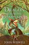 "The Dragon Has Some Complaints" steht groß geschrieben. Eine junge Frau sitzt auf einem Drachen, im Hintergrund eine schwebende Burg.