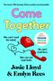 „The iconic ‘90s Sunday Times number one bestseller. Come Together. She can't read his mind. He can't read hers. But you can read both. By the authors of YOU&ME. Josie Lloyd & Emlyn Rees.“ Vordergrund: rotes, altmodisches Telefon mit Herz in der Telefonschnur., Buch
