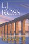 „LJ Ross, Raby: A DCI Ryan Mystery.“ Illustration einer Burg am Wasser bei blauem Himmel mit Rehherde.