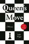 „Queen's Move“, „A Memoir“, „Cover to be revealed“, „Judit Polgar“. Schachbrettmuster mit Dame-Symbol.