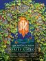 Der Titel "The Mighty Nein: Stories Untold" auf einem bunten, blumigen und kunstvoll gestalteten Rahmen., Buch