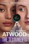 „Sequel to The Handmaid's Tale“, „Margaret Atwood, The Testaments“. Zwei Frauengesichter im Vordergrund. , Buch