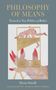 Text: "PHILOSOPHY OF MEANS", "Toward a New Politics of Bodies", "Elettra Stimilli". Illustration: Figur auf Gestell.
