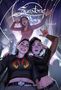 „Sunstone Mercy Volume 7“ Illustration: Zwei Personen machen Selfies, lächeln, Konzertatmosphäre. Sängerin im Hintergrund.