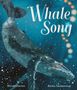 „Whale Song“ in großer Schrift, darunter ein schwimmender Wal in einem blauen Meer mit hellen Punkten und Lichtreflexen.