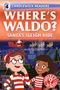 Texte: "Level 4", "Candlewick Readers", "Where's Waldo? Santa's Sleigh Ride". 

Illustration: Santa im Schlitten, zwei Kinder in rot-weiß gestreifter Kleidung.