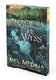 Text: "Graciela in the Abyss", "Meg Medina". Illustration: Eine Frau unter Wasser, Fische, Bäume im Hintergrund.