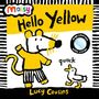 „maisy Hello Yellow“, „quack“, „High contrast with mirror“, „Lucy Cousins“. Eine Maus und eine Ente auf gelbem Hintergrund.
