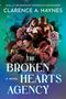 "THE BROKEN HEARTS AGENCY" von Clarence A. Haynes. Liebespaar-Illustrationen mit Blumen und rauchigen Effekten., Buch