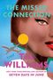 "The Missed Connection"; "A Novel"; "Tia Williams"; "New York Times Bestselling Author of Seven Days in June". Eine Illustration: Frauengesicht, Flugzeug.