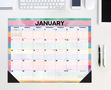 Willow Creek Press: Watercolor Stripes 2024 22 X 17 Large Monthly Deskpad, Kalender