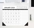 Willow Creek Press: Black & White 2024 22 X 17 Large Monthly Deskpad, Kalender