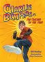 Titel in großen Buchstaben: "Charlie Bumpers vs. The Teacher of the Year". Illustration eines Jungen mit Schuh in der Hand.