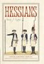 "HESSIANS: Officer, Baroness, Chaplain" zeigt drei Soldaten in historischen Uniformen., Buch