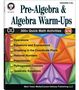 Cindy Barden: Pre-Algebra and Algebra Warm-Ups, Grades 5 - 12, Buch