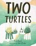 Text: "TWO TURTLES" von Kiah Thomas, illustriert von Jake A. Minton. Zwei stilisierte Schildkröten in Pastelltönen., Buch