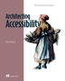 "Architecting Accessibility" von Chris Porter. Illustration einer in traditioneller Tracht gekleideten Person mit Malutensilien.