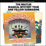 THE BEATLES MAGICAL MYSTERY TOUR AND YELLOW SUBMARINE. Bild von psychedelischem Albumcover mit farbenfrohen Illustrationen., Buch