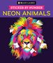 Publications International Ltd: Brain Games - Sticker by Number: Neon Animals, Buch