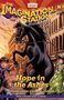 "Hope in the Ashes" steht zentral. Ein aufbäumendes Pferd dominiert die Szene, während zwei Kinder erschrocken zusehen.
