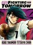 Text: "Fighting for Tomorrow", "Ashita no Joe", Story: Asao Takamori, Art: Tetsuya Chiba. Boxender Junge, nummeriert mit 7., Buch