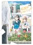 "Kirio Fan Club, vol. 3, Chikyu no Osakana Ponchan." Zwei Mädchen gießen Blumen, ein Junge hält ein Handy., Buch