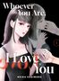 „Whoever You Are, I Love You“ mit einer Frau, die ein schwarzes Kleid trägt und in einem Spiegelbild eine Hand hält., Buch