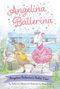 Buchtitel: Angelina Ballerina. Zwei Mäuse tanzen vor einem blauen Bus. Eine trägt ein rosa Ballettkostüm, die andere eine Weste.