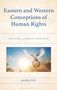 "Eastern and Western Conceptions of Human Rights" steht oben, "SANJA IVIC" unten. Eine fliegende Taube hält ein Blumensymbol., Buch
