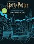 "From the Films of Harry Potter: Glow-in-the-Dark Coloring Book". Illustration von Hogwarts mit Bergen im Hintergrund., Buch