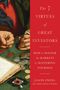 Text: The 7 Virtues of Great Investors. How to Master the Markets by Mastering Yourself. Jason Zweig. 

Illustration: Hände mit Münzen und ein aufgeschlagenes Buch., Buch