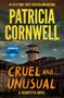 „Patricia Cornwell: Cruel and Unusual.“ Altes Gefängnis mit Wachturm im Hintergrund unter düsterem Himmel.