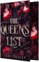 "THE QUEEN'S LIST", Jade Presley. Dunkler Hintergrund, rote Herzen, herbstliche Blätter., Buch