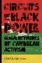 "CIRCUITS OF BLACK POWER: GLOBAL NETWORKS OF CARIBBEAN ACTIVISM, Edited by Kate Quinn." Rote, gelbe, grüne Streifen mit schwarzem Text.