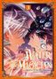 "The Water Magician" und "3". Zwei Manga-Charaktere stehen sich gegenüber, umgeben von Wassertropfen, mit dynamischen Farben., Buch