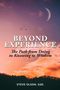 Text: "BEYOND EXPERIENCE. The Path from Doing to Knowing to Wisdom. STEVE OLSON, EdD." Abendhimmel mit Mond und Vögeln., Buch