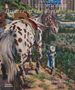 "Liu Xiaodong: Painter of the World" von Ossian Ward. Ein gesatteltes Pferd und eine Person in Landschaft., Buch