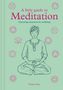 „A little guide to Meditation: Nurturing awareness for wellbeing“ von Megan Kaye. Illustration: Mensch meditiert, umgeben von Symbolen.