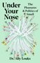 Text: "Under Your Nose" und "The Pleasures & Politics of Smell" von Dr. Ally Louks. Bild von Teststreifen mit Geruchsbezeichnungen.