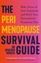"THE PERIMENOPAUSE SURVIVAL GUIDE" in großen, farbigen Buchstaben auf buntem Hintergrund.