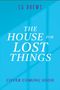 „The House for Lost Things“, „Cover Coming Soon“. Einfache hellblaue Gestaltung.