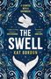 „In places of darkness, women will rise. The Swell. Kat Gordon.“ Illustration mit Vogel und Walflosse, dekorative Muster., Buch