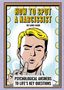 „HOW TO SPOT A NARCISSIST“, „DR SANDI MANN“, Illustration: Person küsst Spiegel, umgeben von Lichtern., Buch